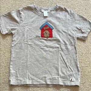 Janie and Jack—Gray Kids T-Shirt with Doghouse Design